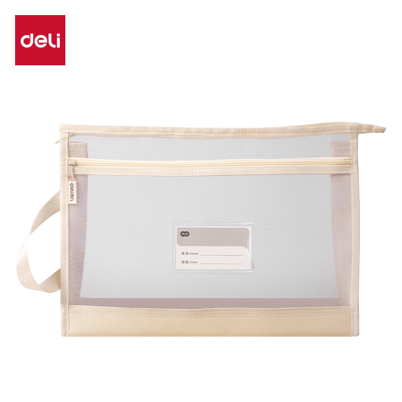 PP134 / PP133 bolsas de mano bolsas de tareas de estudiantes con cremallera de malla transparente bolsa de estudio bolsa de papel de prueba
