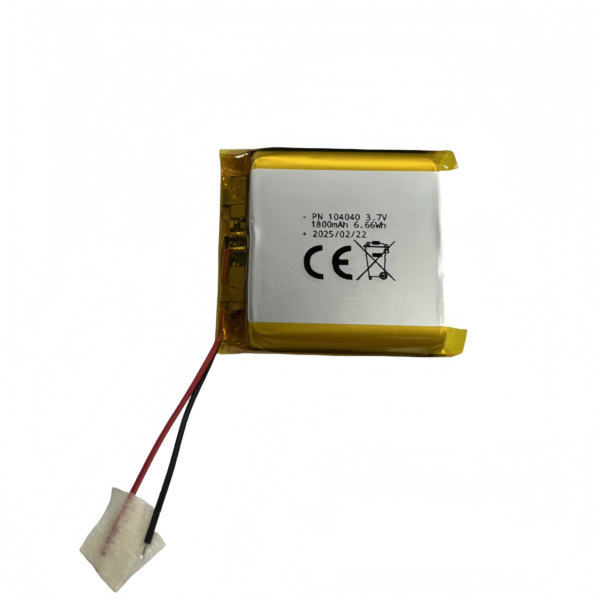 3.7V 폴리머 리튬 배터리 104040-1800mAh 미용 기기 수소가 풍부한 컵 마사지 기기 배터리 팩