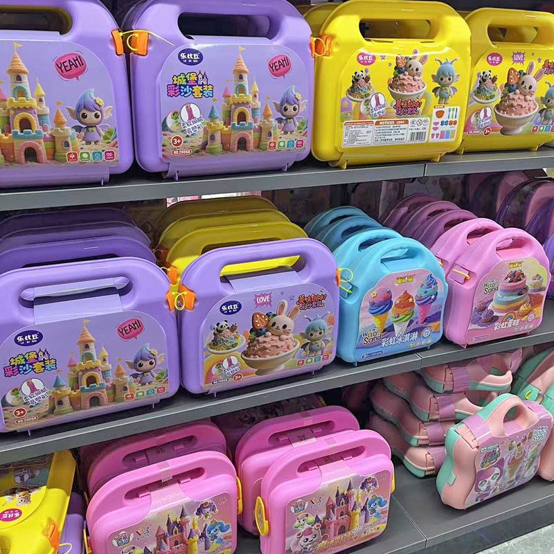 Play house ice cream ice cream children's creative handmade space sand color sand clay clay toys