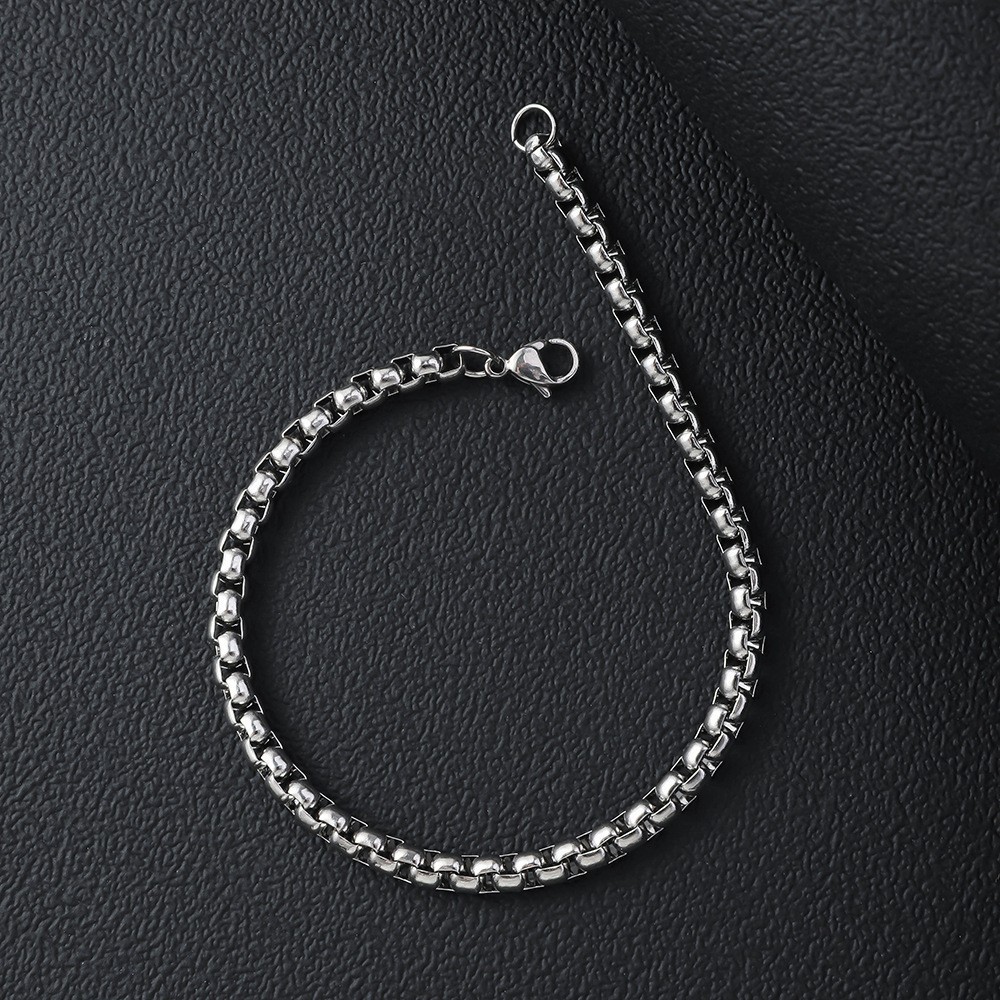 Cross-border Best-selling Stainless European American Men's Bold Bracelet, Non-fading Cuban Chain, Fashionable And_voghion.com