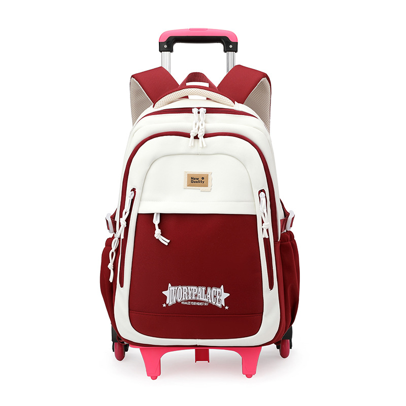 Pescado natural nueva mochila de tirón para niños 3 - 6 grados, mochila de alta capacidad para estudiantes de secundaria secundaria