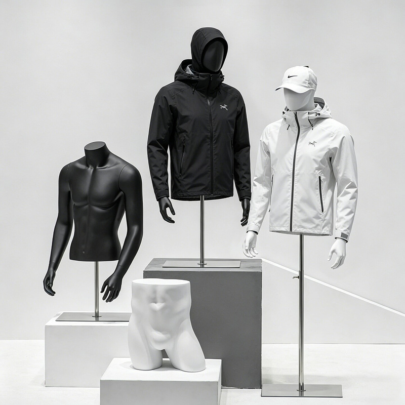 Clothing Store Mannequin Props, Mannequin Stand, Men's Clothing Store Full-Body Sports Dummy, Lingerie Display Stand