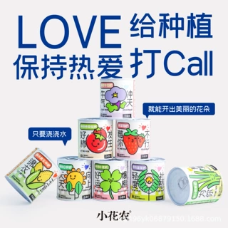 小花农趣味种植植物生长观察网红祝福盆栽厂家直发趣味礼品花卉