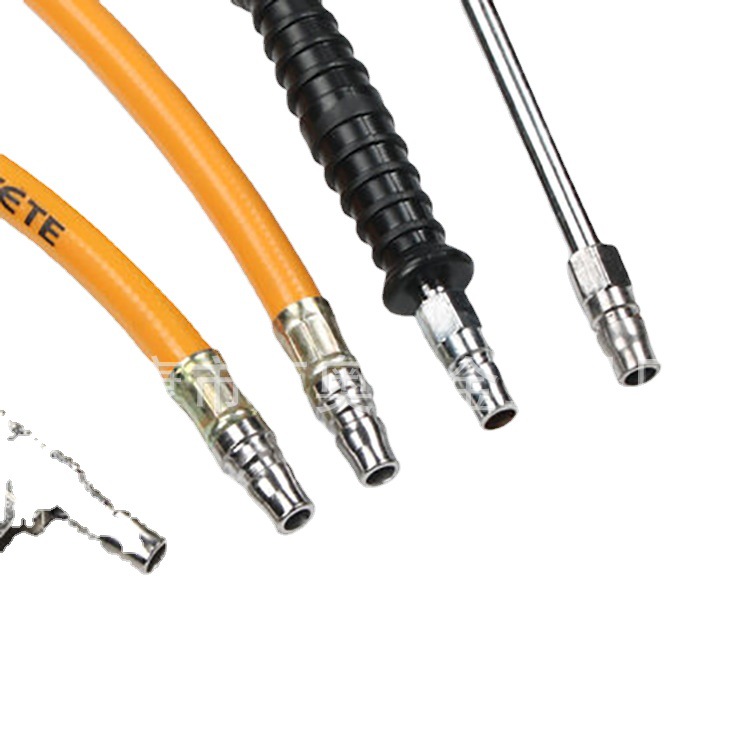 Bomba de neumáticos de coche manguera de doble cabeza boquilla inflable motocicleta bicicleta camión aireador de mano varilla