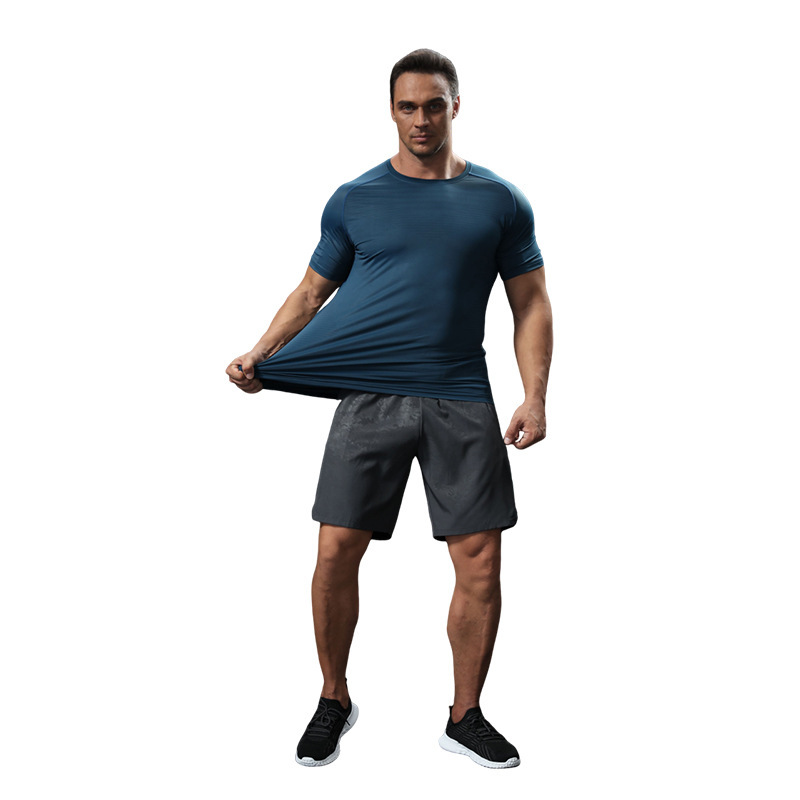 LULU Sports Short-sleeved Quick-drying T-shirt Men's Summer Casual Outdoor Running Breathable Loose Cool Fitness Top LULU Sports Short-sleeved Quick-drying T-shirt Men's Summer Casual Outdoor Running Breathable Loose Cool Fitness Top