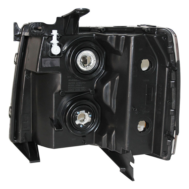 Aplicable a Chevrolet 07 - 13 Silverado faro Solode original halógeno medio conjunto negro