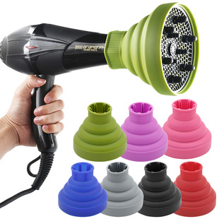 Hair Dryer Silicone Windshield Folding Hair Dryer Curling Windshield Universal Windshield Drying Folding Cover Foreign Trade Hair Care Products