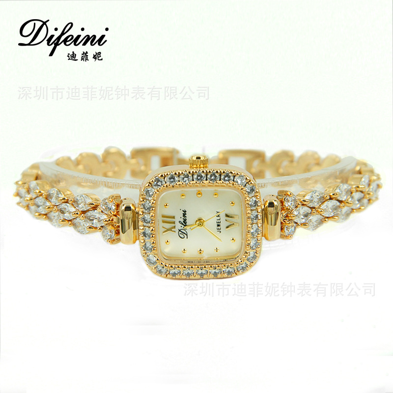 工厂新款时尚镶钻ins网红女表石英跨境 网红直播热卖手表女士批发