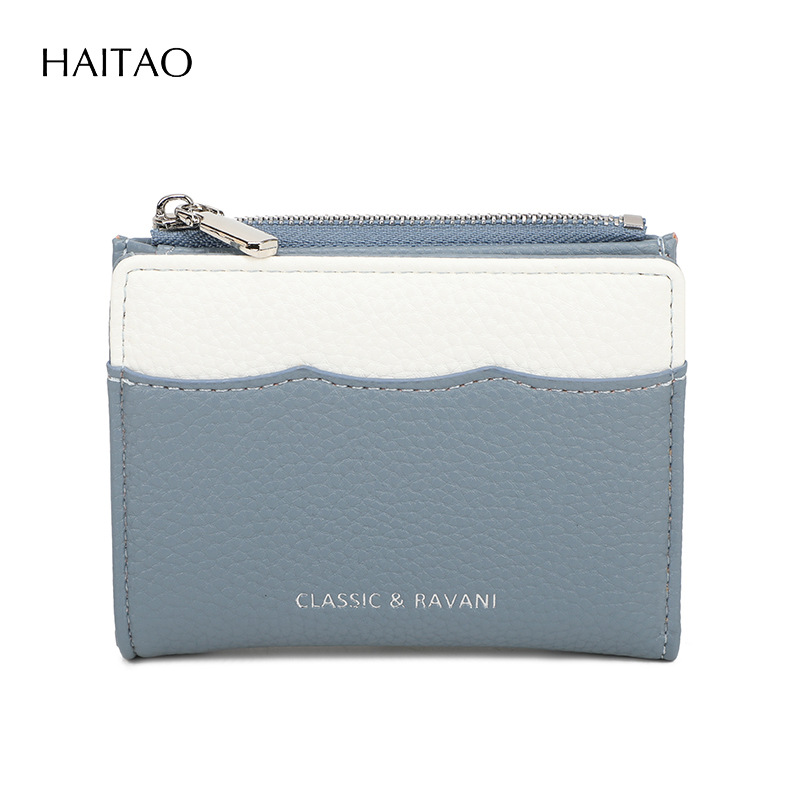 2025 nuevo color de contraste lindo alto valor de la cara multi-tarjeta billetera transfronteriza corta billetera de moda para mujeres