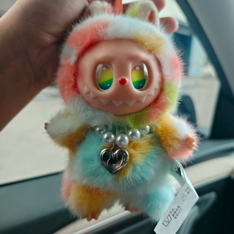拉布布labubu5.0挂件小天使首领搪胶毛绒盲盒潮玩泡泡玛特钥匙扣|undefined