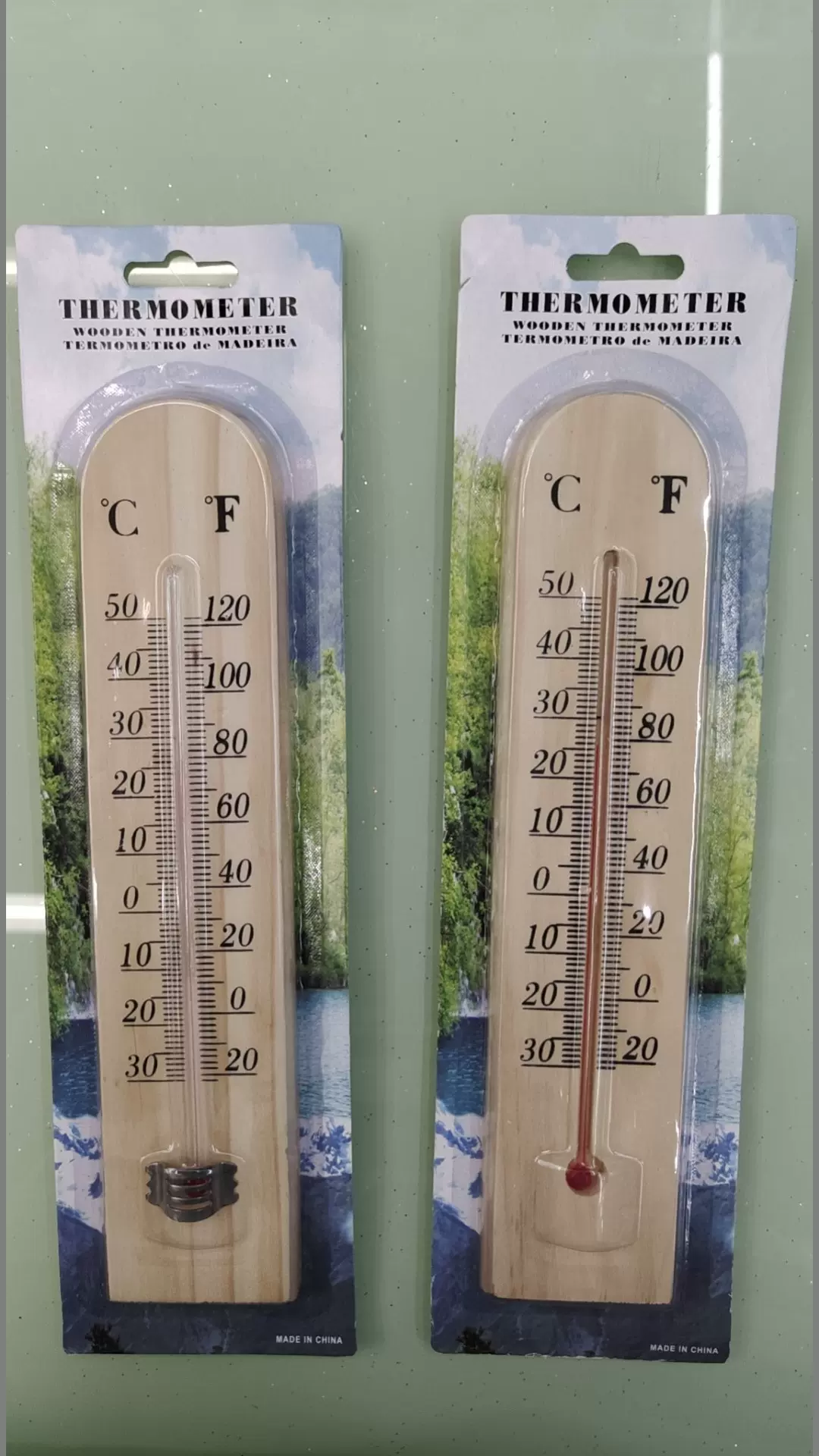 厂家销售创意红水温度计华氏摄氏水银科学温度测量仪实验室温度计