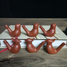 陶瓷水鸟紫砂音乐口哨旅游景区纪念品小朋友喜欢的口哨无挂绳款式