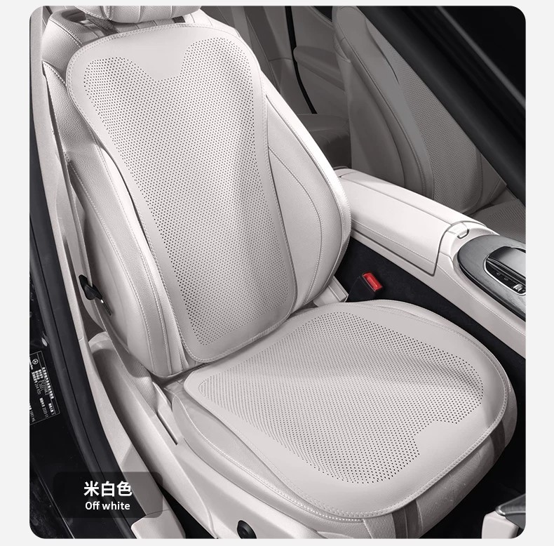 Cross-Border Car Seat Cushion Three-Piece Set, Single-Piece Seat Cushion, Non-Slip Nappa Leather, Breathable for Summer, Universal for All Seasons, Heat Insulation, Foreign Trade