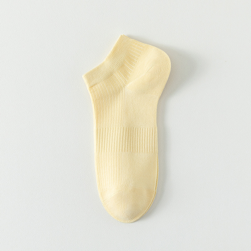 Medias de barco de malla de algodón sólido para mujeres primavera y verano sin costuras calcetines de cabeza para mujeres envases independientes calcetines al por mayor