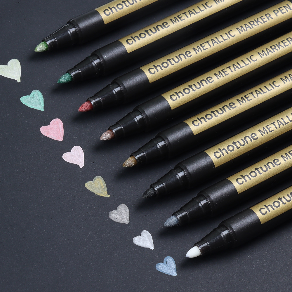 8151 Colored Metal Markers DIY Hand-painted Graffiti Water-based Paint Pens 10 Colors 20 Colors Metal Pen Set