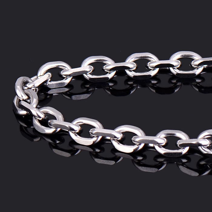 Stainless Steel Chain Necklace For Men And Women Interlocking Ring_voghion.com
