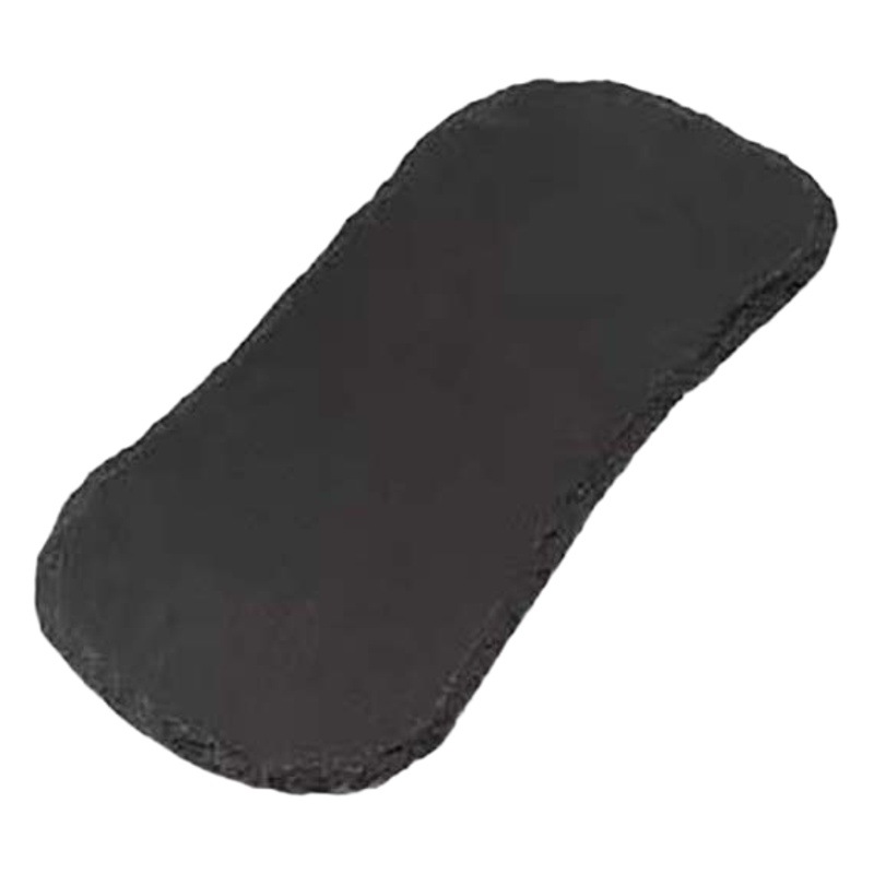 Fábrica al por mayor creativa irregular en forma de ocho pizarra placa grande Hotel Vintage filete placa pizarra mantel individual