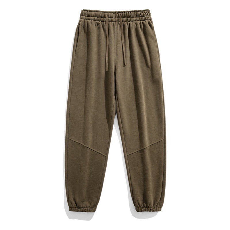2023 otoño e invierno nuevo 350g Terry sweatpants hombres y mujeres mismo engrosado cómodo deportes casual moda elástico boca