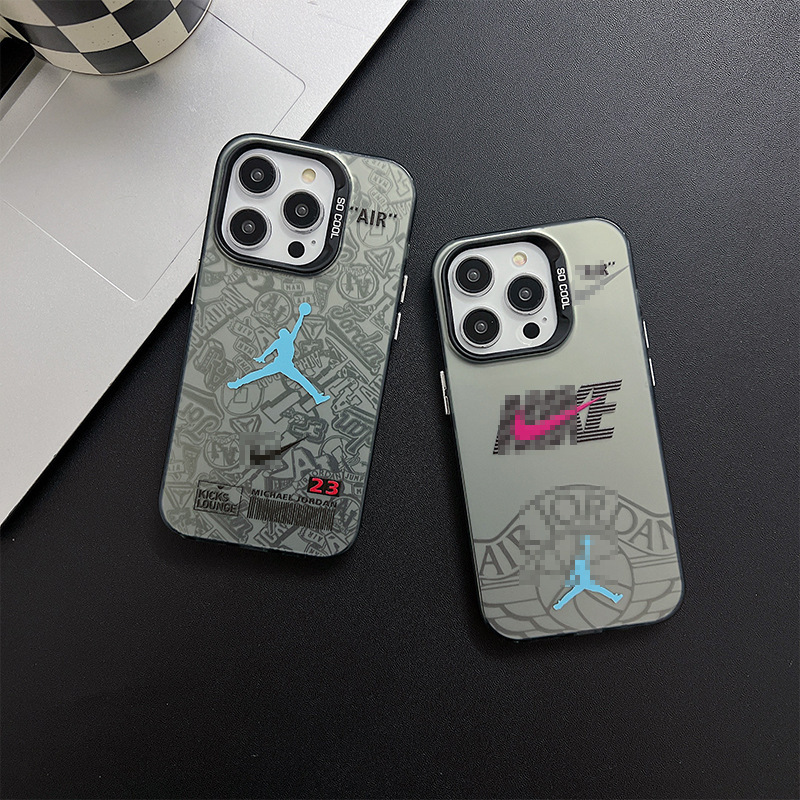 For Apple 16Pro Max Mobile Phone Case New Style iphone14 Advanced Sense 13Pro Laser 15 Trendy Brand Jordan