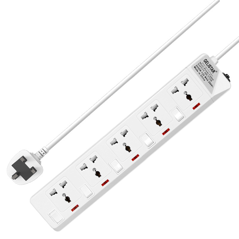 外贸出口插座家用多功能万能通用排插5孔多孔多开关插排接线板