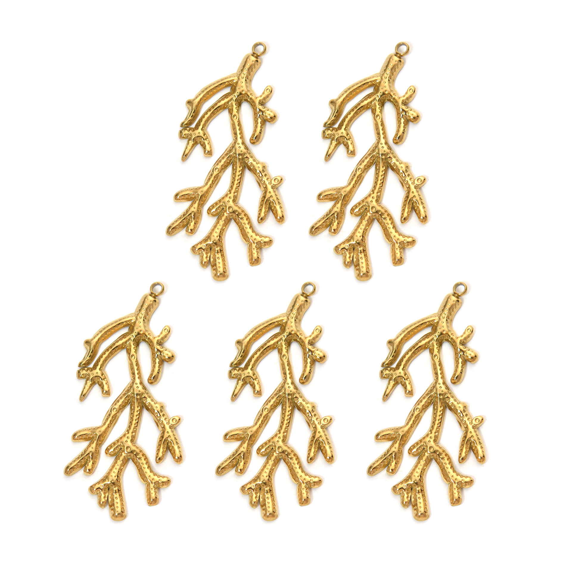 17g Weight Pendant Jewelry Making Type 5 PCS/Package 304 Stainless Steel Solid Color Pendant