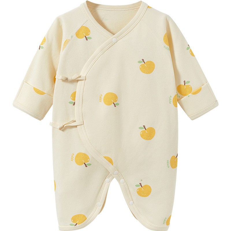 Ropa de bebé recién nacido primavera y otoño nacido 0 monje marzo de algodón mariposa ropa de luna llena ropa de bebé recién nacido camisole