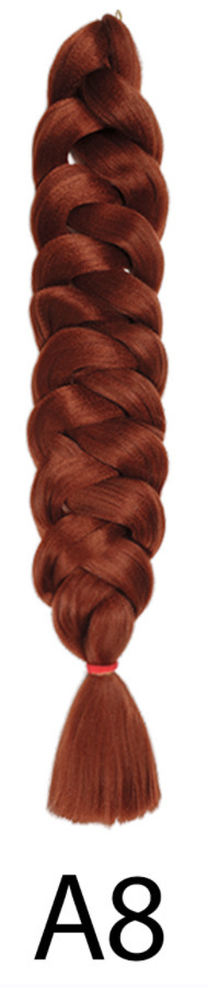 Peruca de comercio exterior fibra química africana gran trenza 165g trenza jumbo trenza cabello de alta temperatura seda trenza