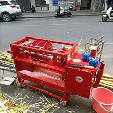 豫发全自动甘蔗削皮机去皮机刮皮切段清洗摆地摊