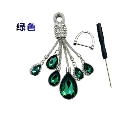 Fashion Goddess Crystal Pendant Chain | Other Automotive Interior Supplies - green-free-horseshoe-buckle-screwdriver