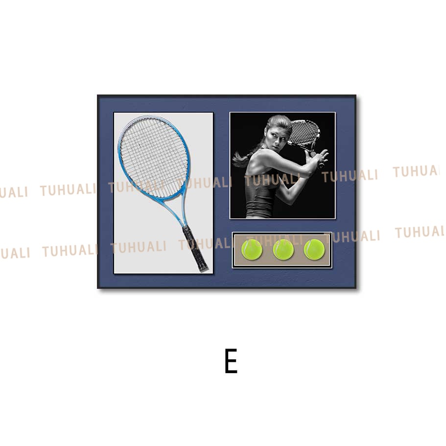 Tenis colgante pintura sofá Fondo pared tenis real pintura decorativa pasillo de alta calidad dormitorio pasillo colgante pintura