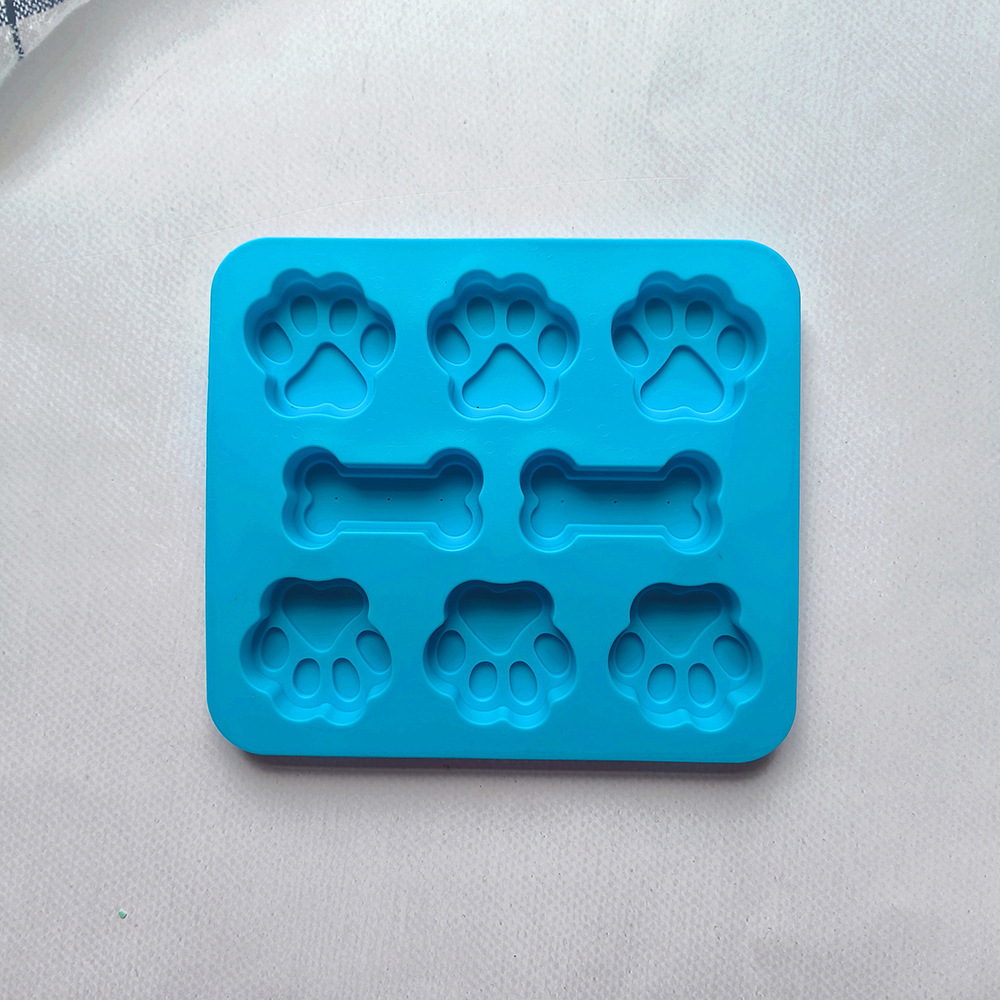 Silicona 6 con hueso de garra de gato 78 molde de chocolate galletas de bricolaje mousse molde para hornear pastel de pudín de caramelo