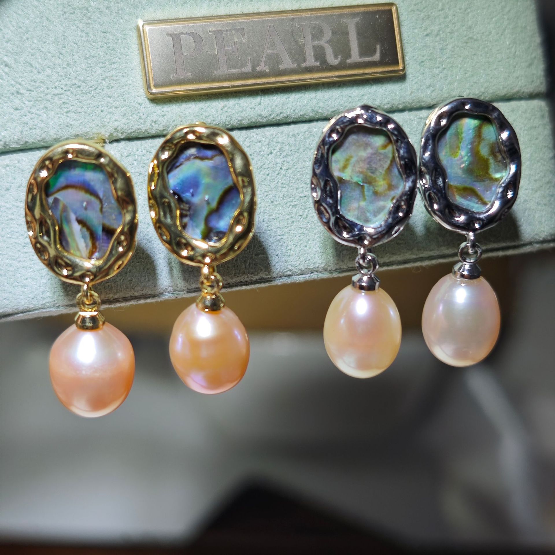 불규칙한 핑크빛 연보라색 진주 (랜덤발송)