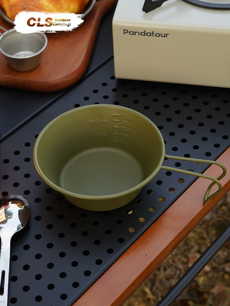 CLS戸304ステンレス製シラーボウルキャンプ登山釣りシラーカップピクニック食器旅行携帯シングルボウル