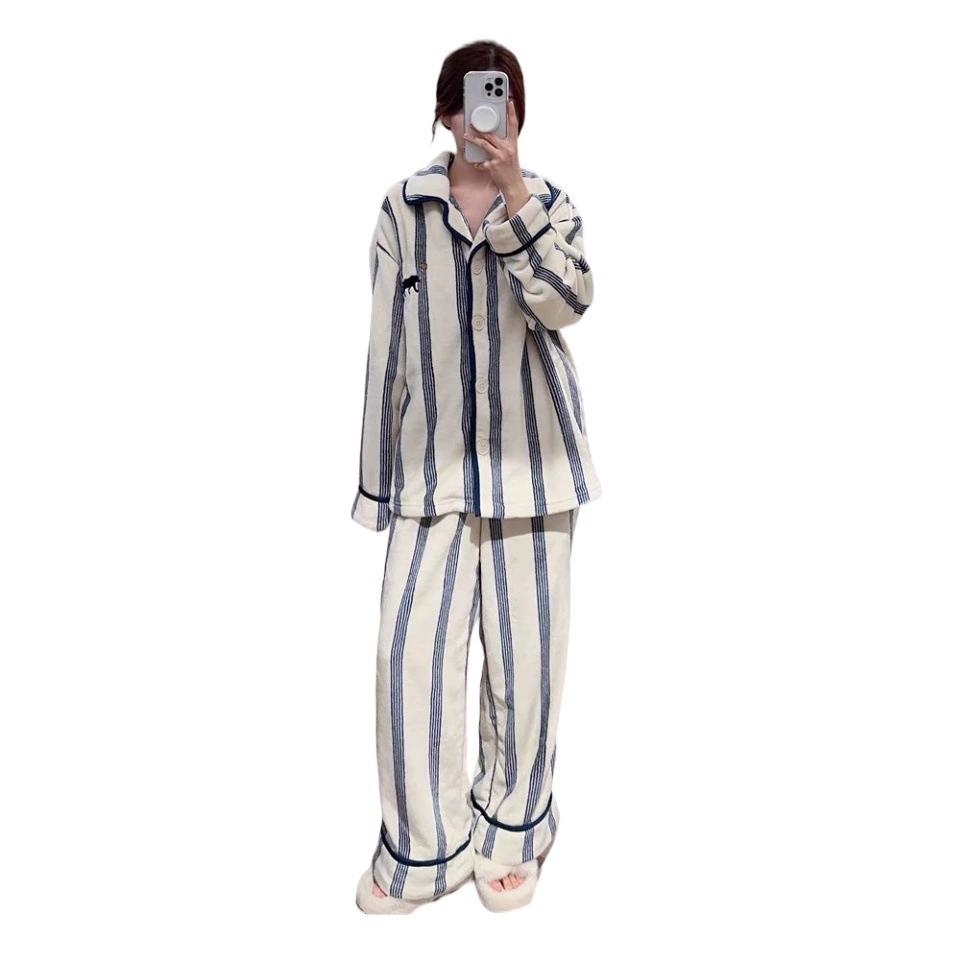 Высококачественная пантера новая Пижама для пар фланелевая осенне-зимняя утолщенная Коралловая флисовая Домашняя одежда костюм верхняя одежда