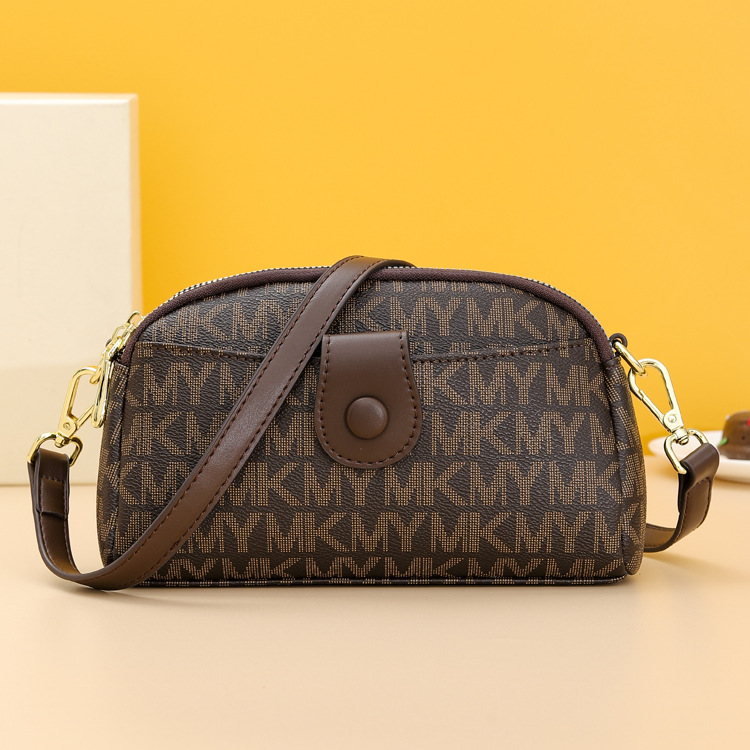 Nischendesign, neue Damentasche, weiche Leder-Clutch, bedruckte Buchstaben, Damen-Geldbörse, trendige Muscheltasche, Schulter-Umhängetasche_voghion.com