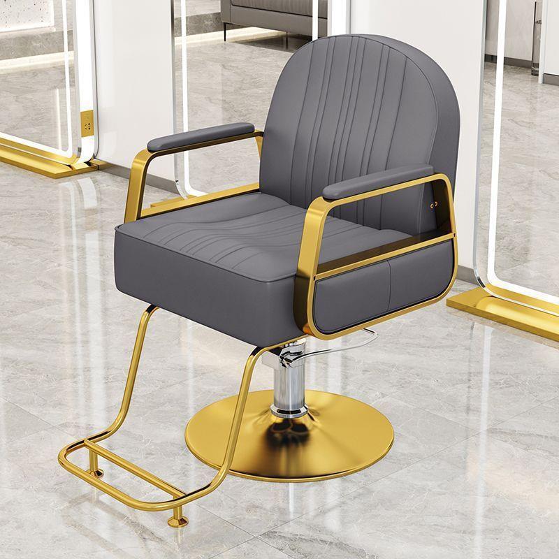 Silla de peluquería silla de salón de peluquería silla de corte de pelo silla de elevación rotativa de acero inoxidable silla de barbero image 14