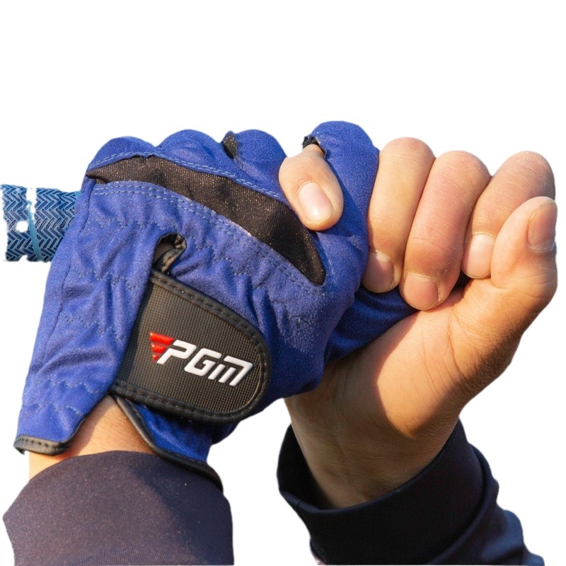 PGM guantes de golf de los hombres paño de microfibra Velcro antideslizante suave cómodo sudor-absorbente transpirable guantes en stock al por mayor