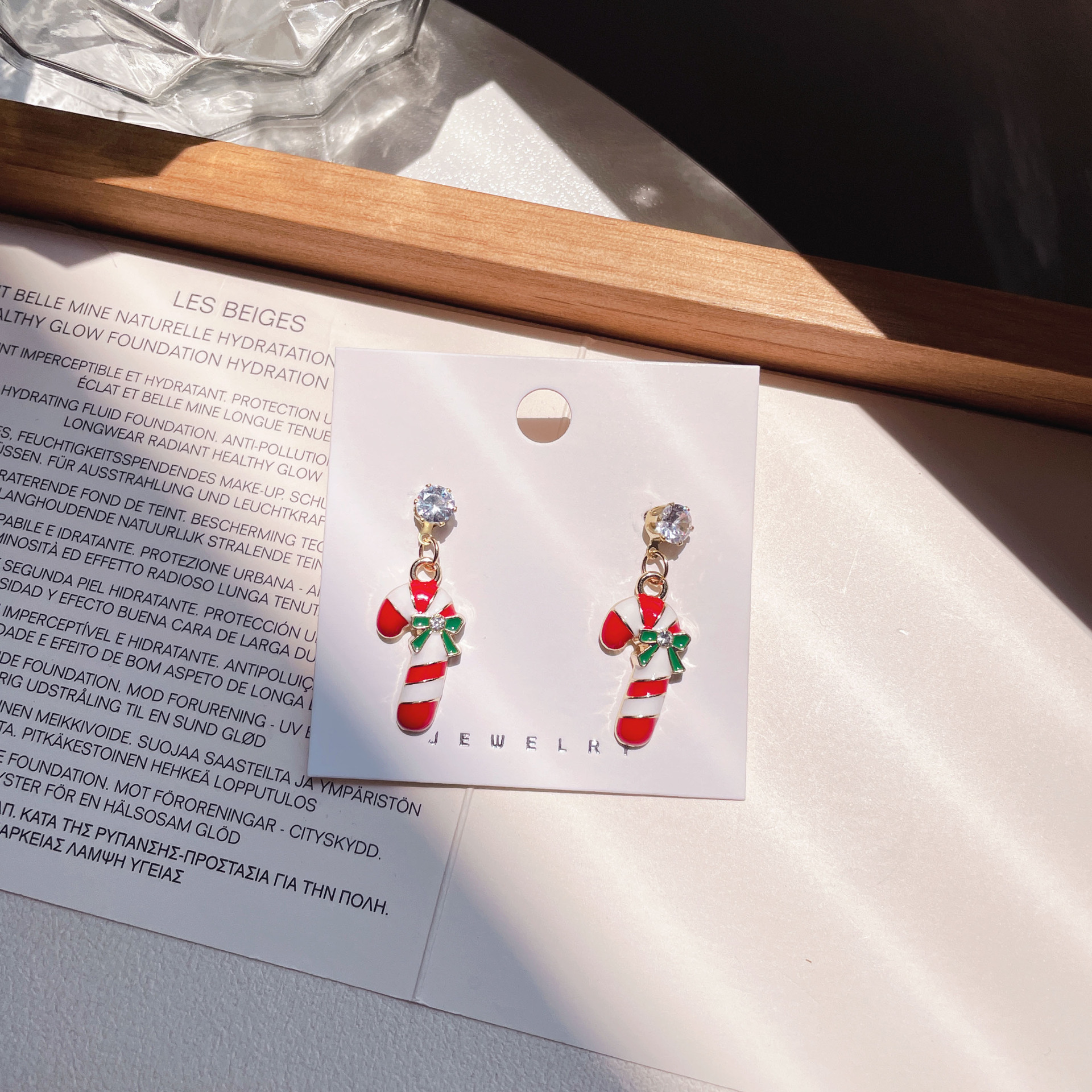 24g Weight Rhinestones Inlay Material Drop Earrings Classification 1 Pair Quantity Festival Occasion Alloy Material Christmas Festival Cartoon Character, Christmas Tree, Santa Claus Pattern Women's Gender Plating, Flakes Design Cartoon Style, Cute Style 1 Pair Christmas Cartoon Style Cute Cartoon Character Christmas Tree Santa Claus Plating Flakes Alloy Rhinestones Drop Earrings 5