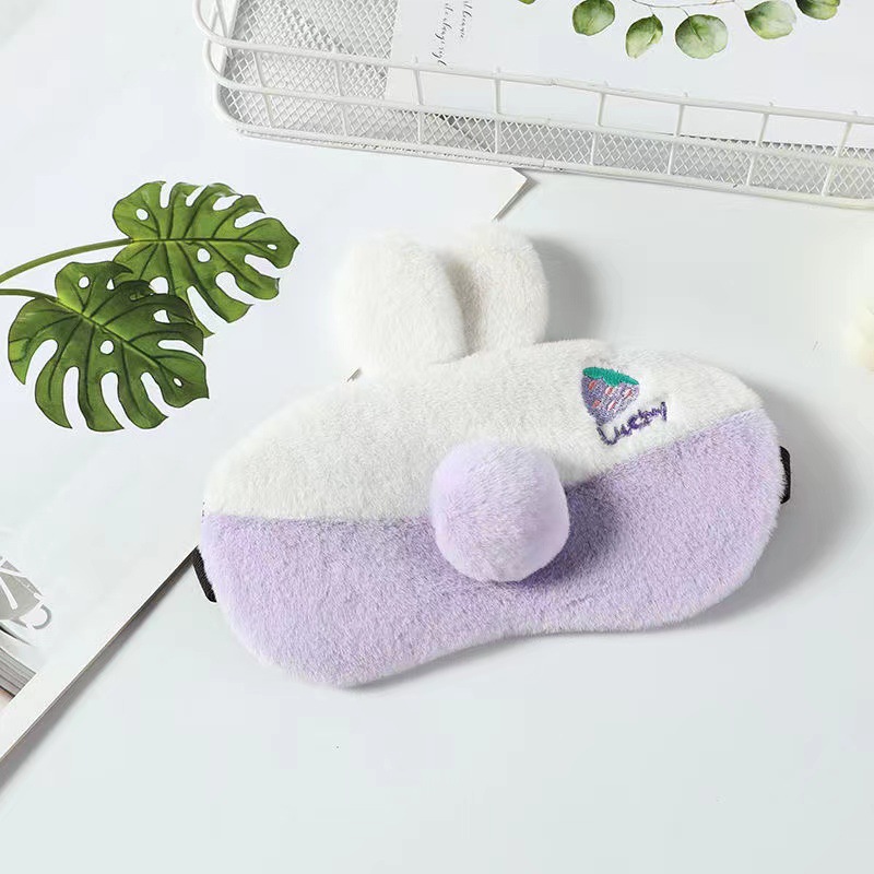 Nuevo sueño sombreado chica dormir especial máscara de ojo estudiante máscara de ojo aliviar la fatiga ocular conejo oso monstruo