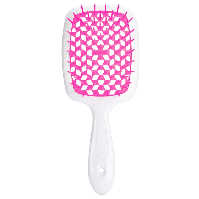 Scalp massaging paddle brush, lightweight detangling, volume‑adding