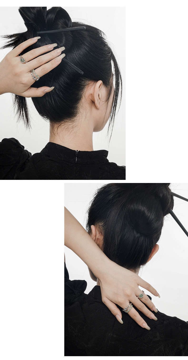 Fashion Bamboo Sterling Silver Plating Open Ring 1 Piece