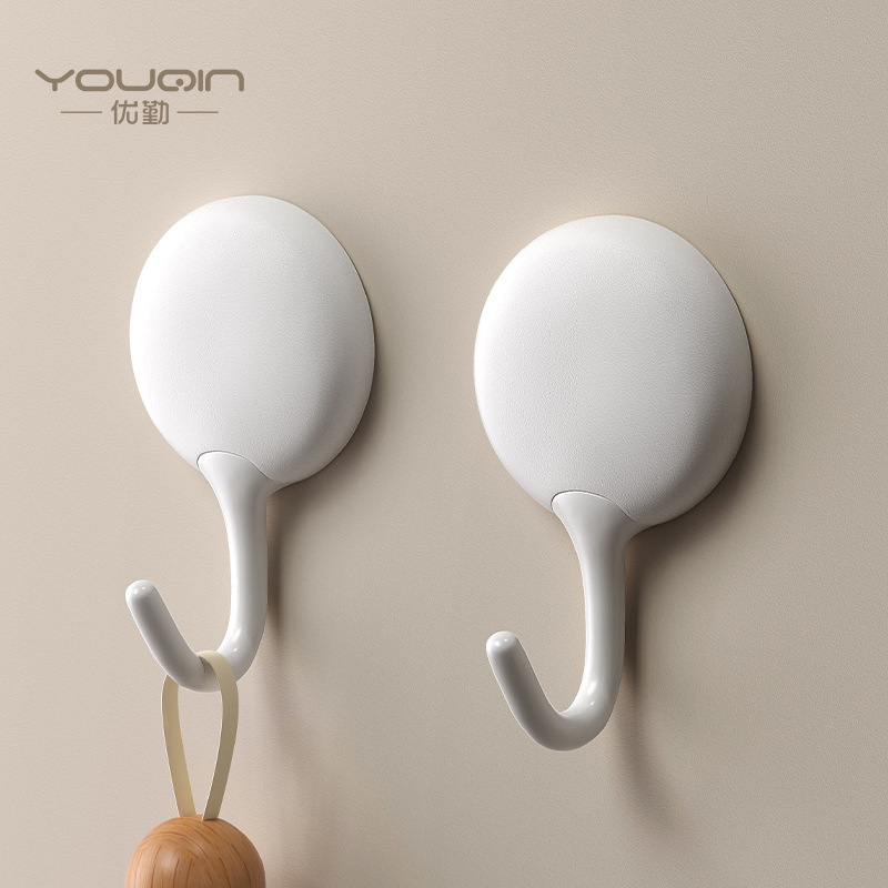 Japanese-Style Hooks with Strong Adhesive, No-Drill, Heavy-Duty for Kitchen and Bathroom, Towel Hanging, Bathroom Door, Wall-Mounted