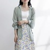 Long summer sexy shirt, top, mid-length, loose fit, sun protection