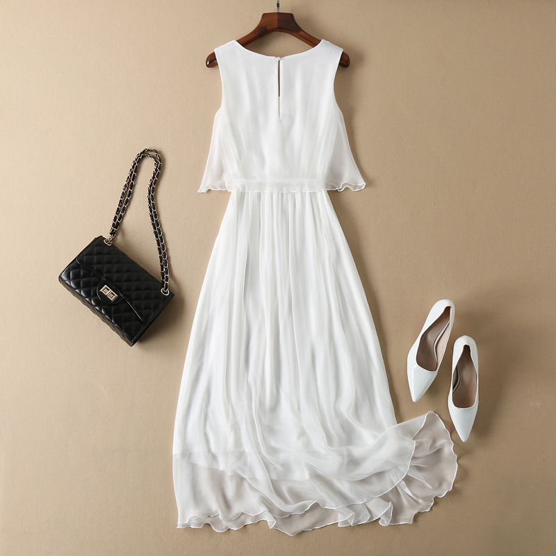 Bohemian Mulberry Silk Dress