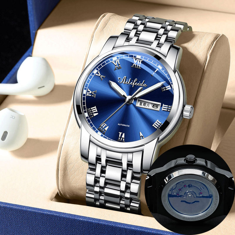 Alyfida quartz watch men's back cover hollow out live broadcast wholesale one piece 