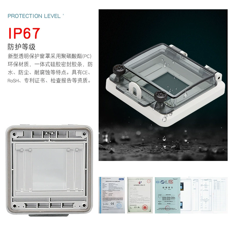 Transparent waterproof light panel, switch key, button, raincoat, protective cover