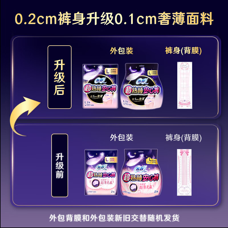 Wholesale Distributor Su. Fei Ultra Comfortable Sleep Pants for Postpartum Women Night Use Cute Sleep Pads, L Size, 2 Pcs