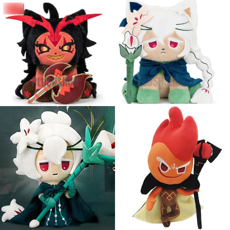 Cross-Border New Product Cookie Run Kingdom White Lily Meow Plush Toy Male Cross-Border New Product Cookie Run Kingdom White Lily Meow Plush Toy Male