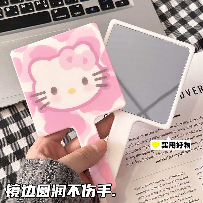 新しい種類のKitty猫の手持ちの鏡の取っ手の化粧を直しますkt猫の携帯の取っ手の小さい鏡は身につけて少女の心を持ちます。|undefined