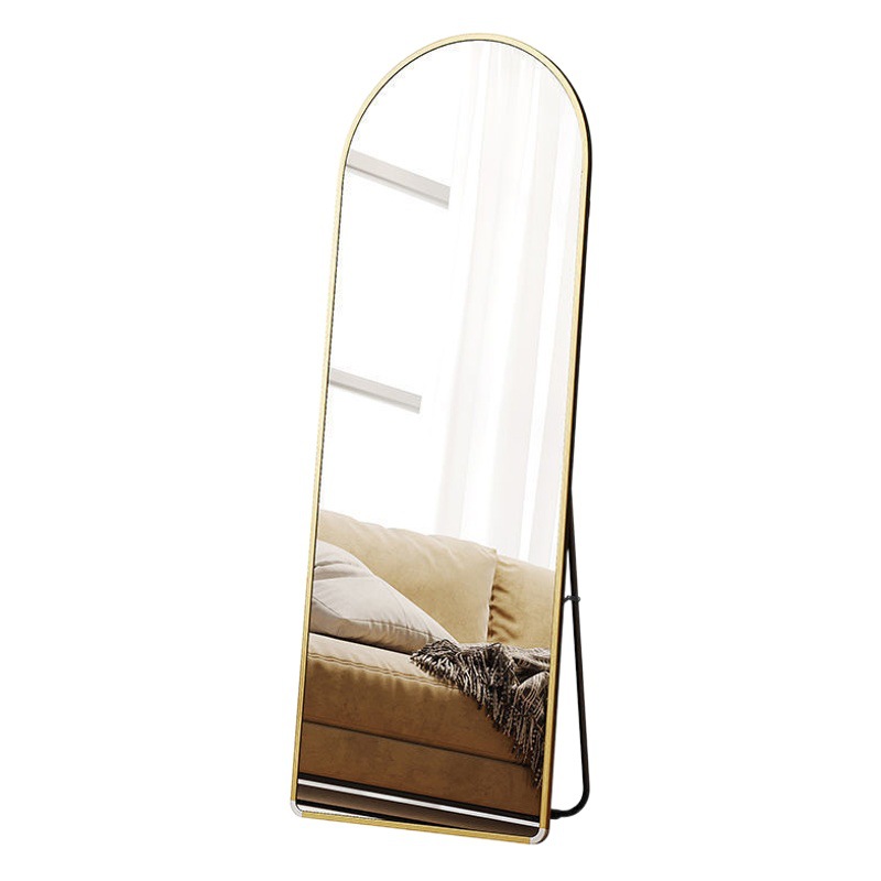 Espejo de piso de cuerpo completo espejo apropiado dormitorio de la niña Internet celebridad simple hogar dormitorio de estudiantes tienda de ropa vestidor espejo